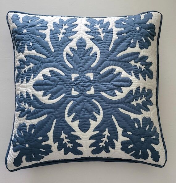 Hawaiian Quilt handmade pillow cover cushion ...