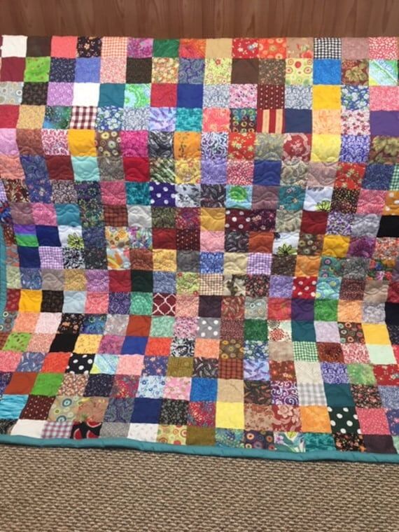 CALIFORNIA KING Patchwork Quilt Custom Made t...