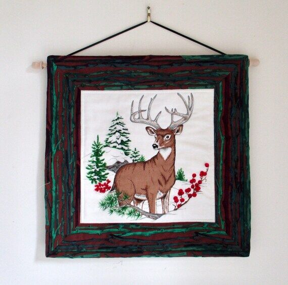 Decorative Wallhanging "Majestic Deer wi...
