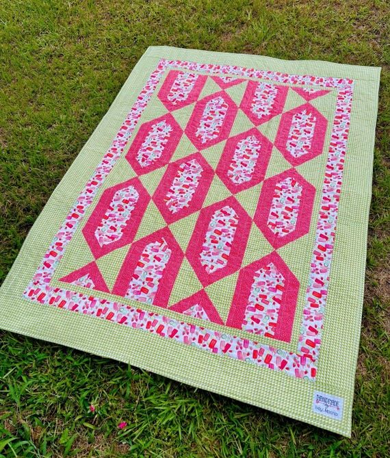 Popsicle quilt-double-sided design-46”x64...
