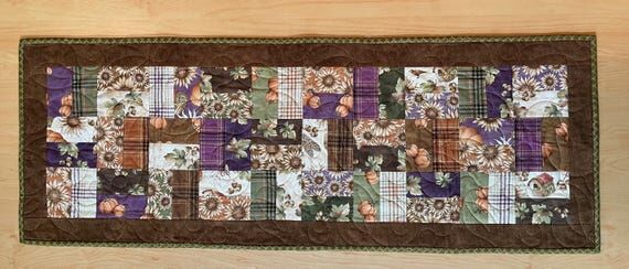 Autumn Countryside Table Runner: Cotton Fabri...