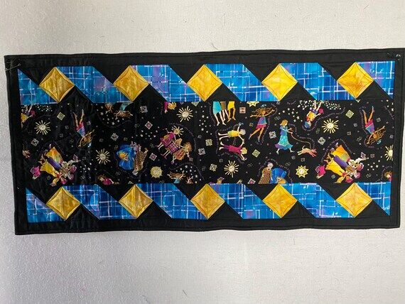 Handmade Quilted Table Runner “Quilty Frien...