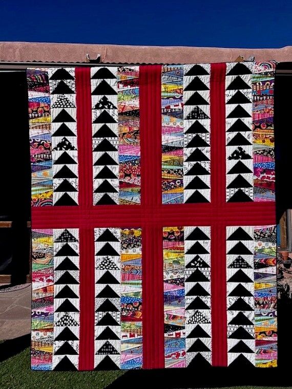 Modern Quilt, Handmade Quilt, Quilted Wall Ha...