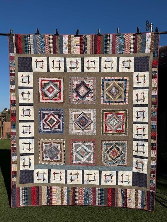 HANDMADE KING QUILT bedspread...