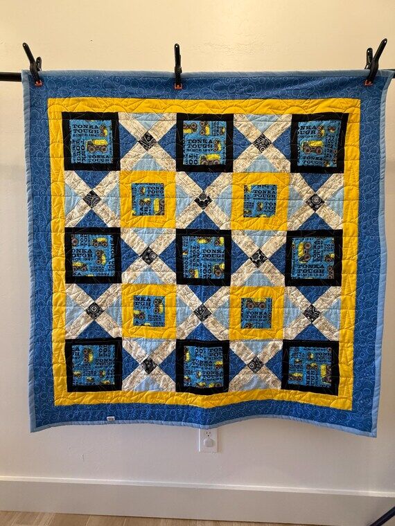Tonka Truck Quilt - Handmade...