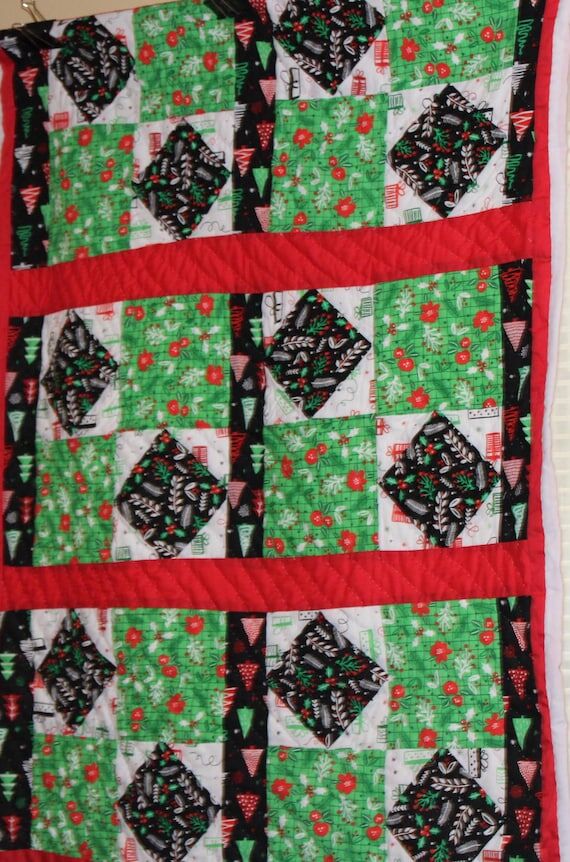 Gee's Bend Inspired Quilt: Diamond Block Cott...