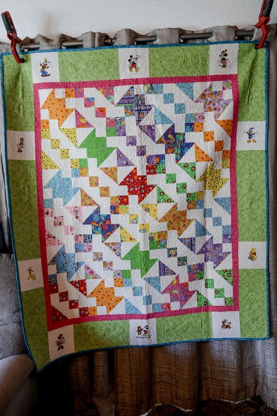 Disney embroidered quilt...