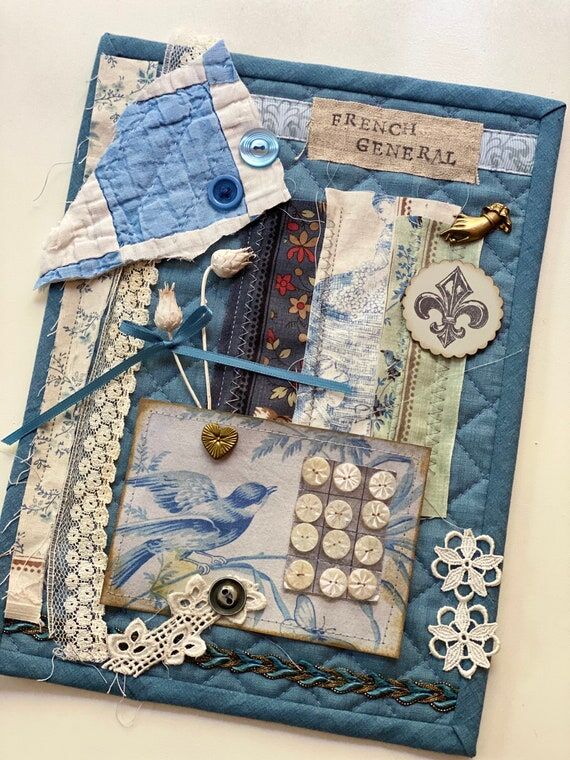 French General Blue College Quilt...