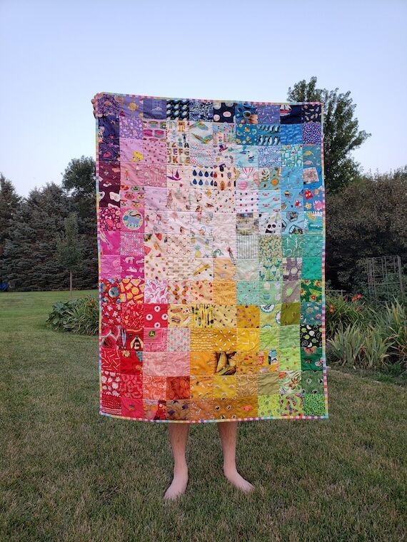 I-Spy Rainbow Colorwash Baby Quilt: Handmade ...