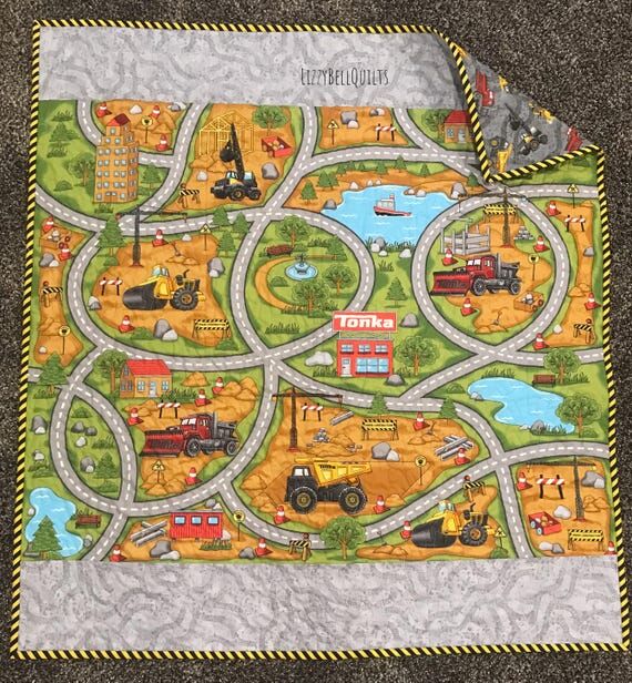 Sale!! Tonka Construction Play Mat Quilt, Roa...