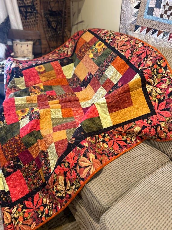 Autumn Splendor Handmade Quilt - A Celebratio...