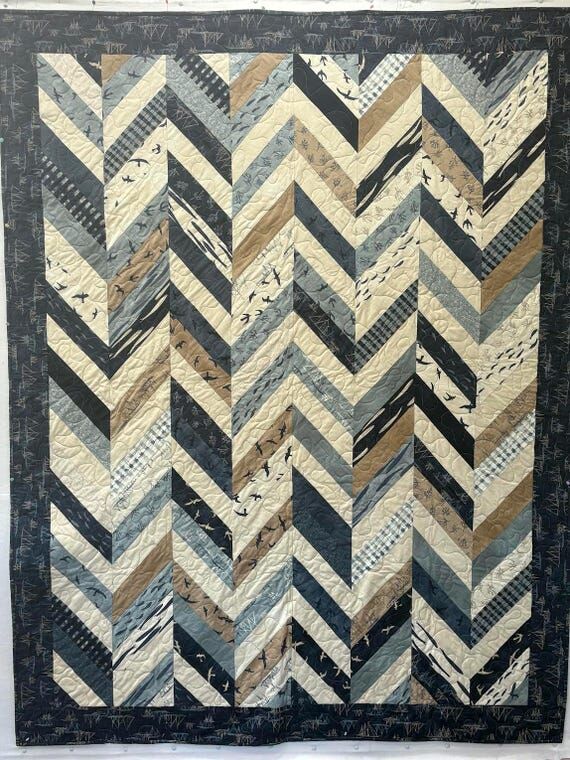 Handmade Sailboats & Sea Birds Quilt 54"...