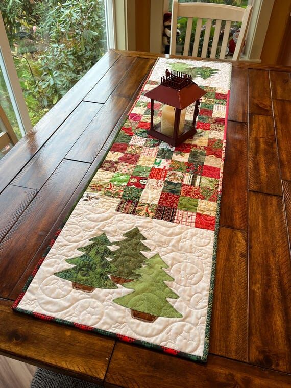 Handmade Christmas Quilted Table Runner...