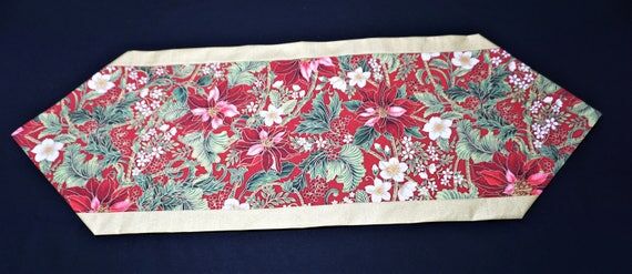 Christmas table runner holiday table runner w...
