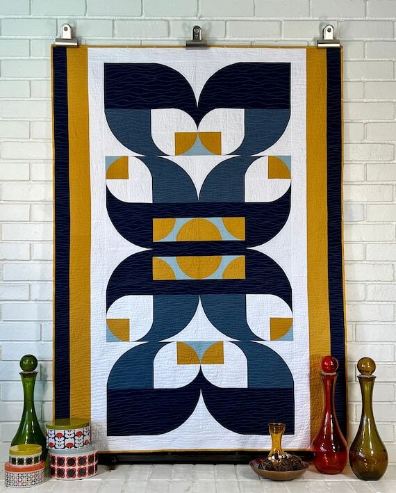 Dragonfly Quilt Pattern, Modern Quilt Pattern...