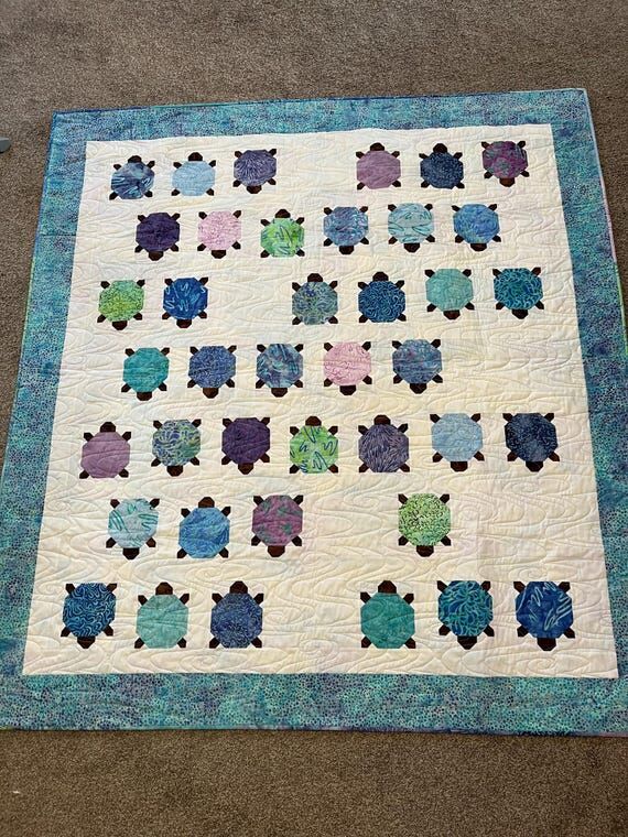 Dream of the Blue Turtles, handmade turtle qu...