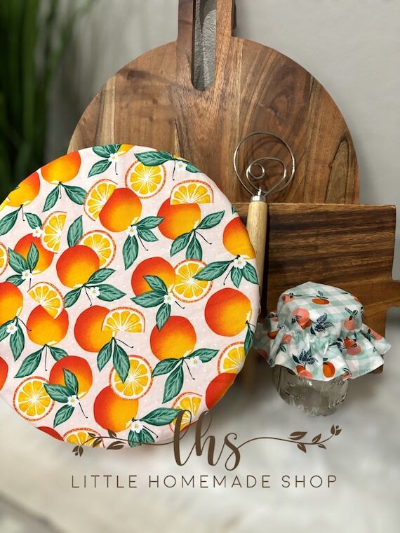 Decorative Bowl and Mason jar cover set or in...