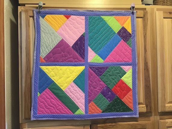 Small Quilt, 28" (No Social Media) 27" - Colorful ...