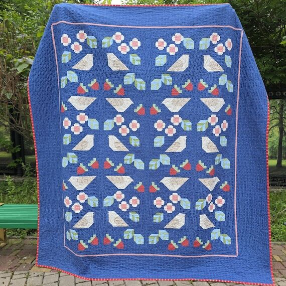 Handmade Charm Quilt 78x91 – Heirloom Blue ...