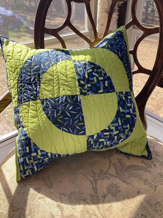 Geometric Pillow, throw pillow, handmade pill...