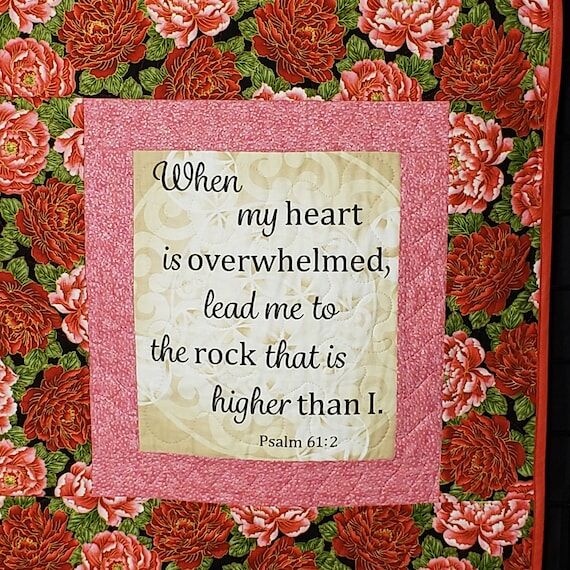 Psalm 61 Prayer Quilt: Handmade Christian Gif...