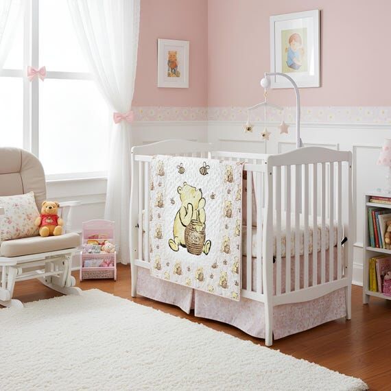 Handmade Baby Girl Quilt/Blanket Winnie the P...