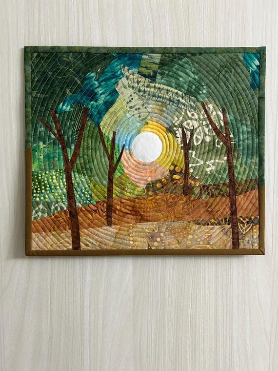 Landscape fiber art, jungle art, farmable wal...