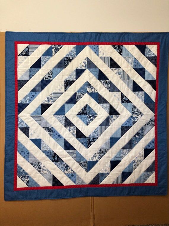 Handmade Quilt. Homemade Quilt. Diamond Quilt...