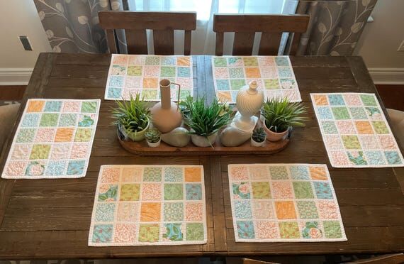 Spring Placemat, Dining, Table Decor, Kitchen...