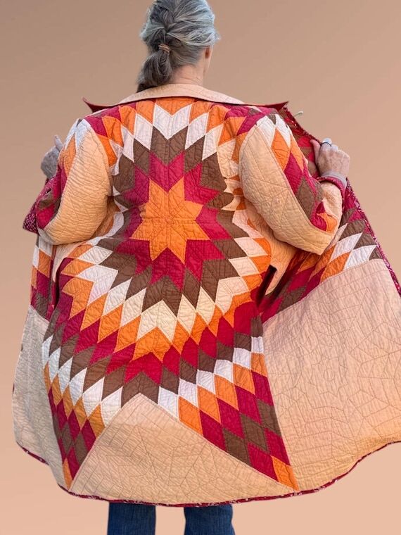 Quilted Coat Made from a Vintage “Lonestar...