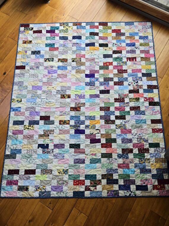 Handmade "Scrappy Technicolor" lap ...