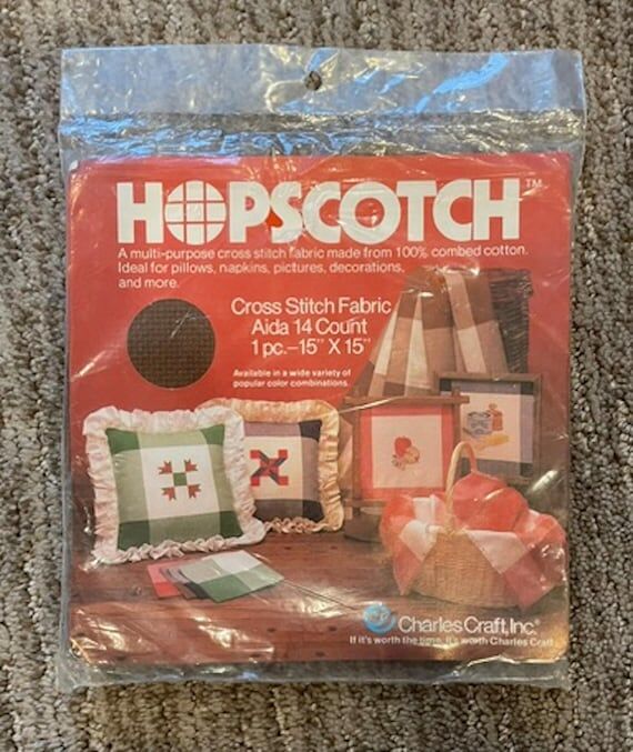 Hopscotch Cross Stitch Fabric Aida 14 Count A...