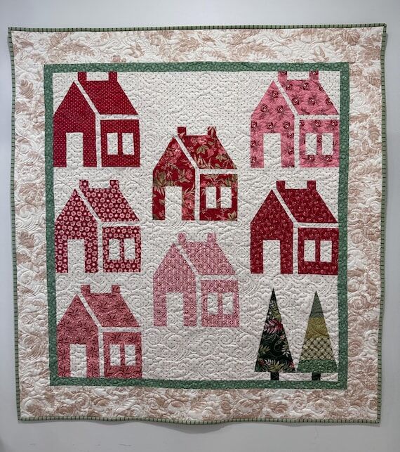 Handmade Christmas Barn Quilted Wall Hanging ...