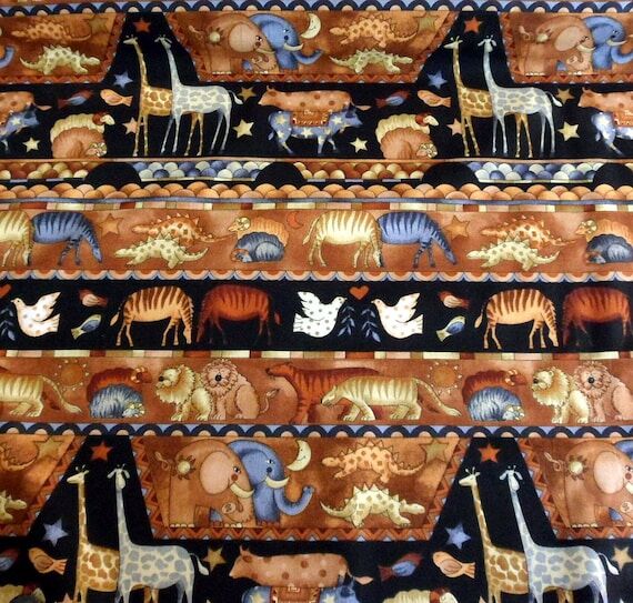 Zoo Animals Fabric: African Animals, Timeless...