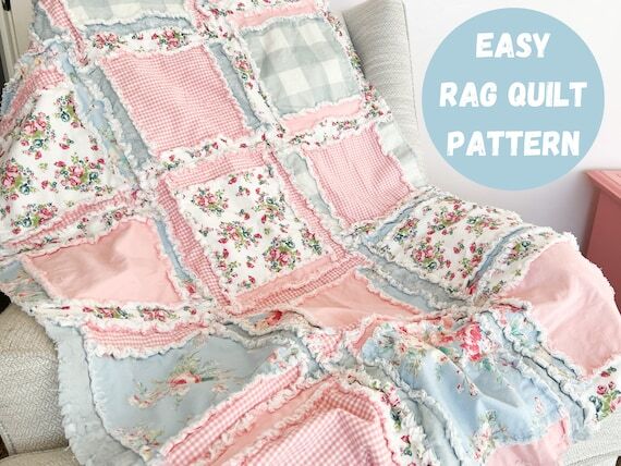 Easy Peasy Rag Quilt Pattern, Beginner Quilt ...