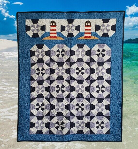 Beacons in the Bay Row Quilt...