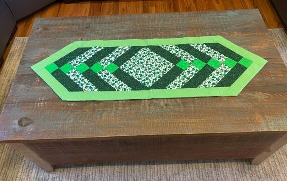 Handmade St. Patty day runner dining table gi...