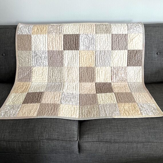Baby Quilt/Toddler Quilt/Lap Quilt - 36.5 in....