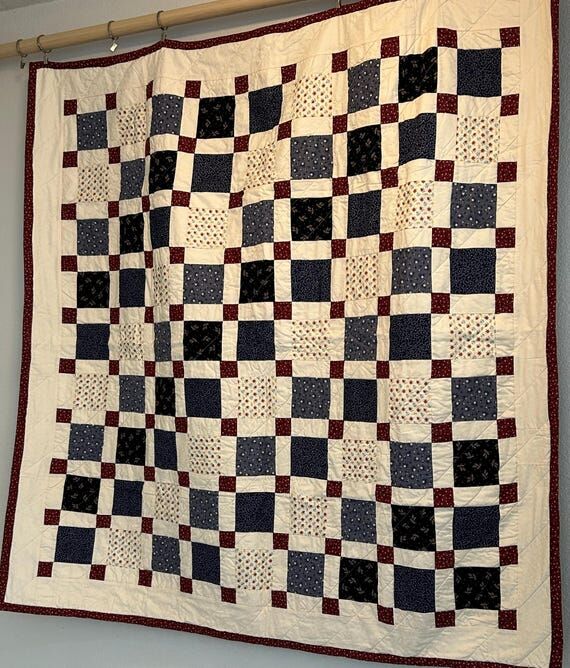 Handmade Vintage Lap-Style Quilt - 54" (No Social Media)...