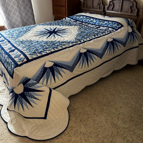 King Size, Compass Star, Amish Quilt, Amish H...