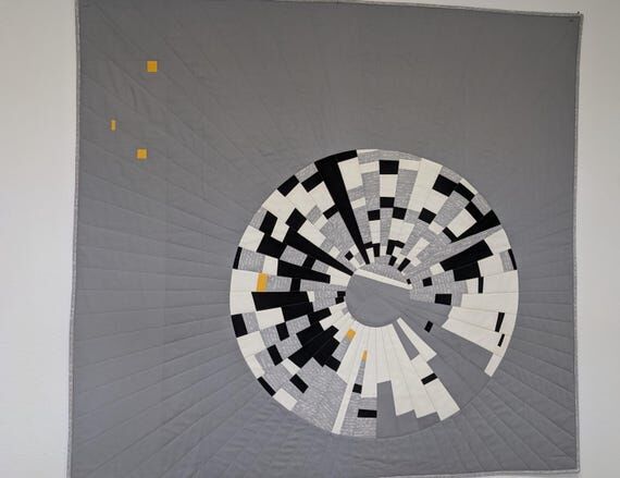 Modern Improvisational Wall Hanging from Tall...
