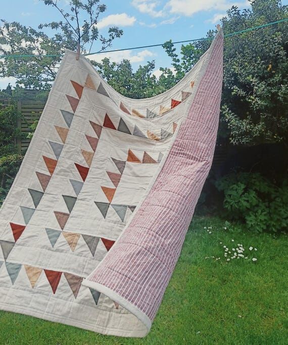 Handmade Linen 'Carnival' Quilt...