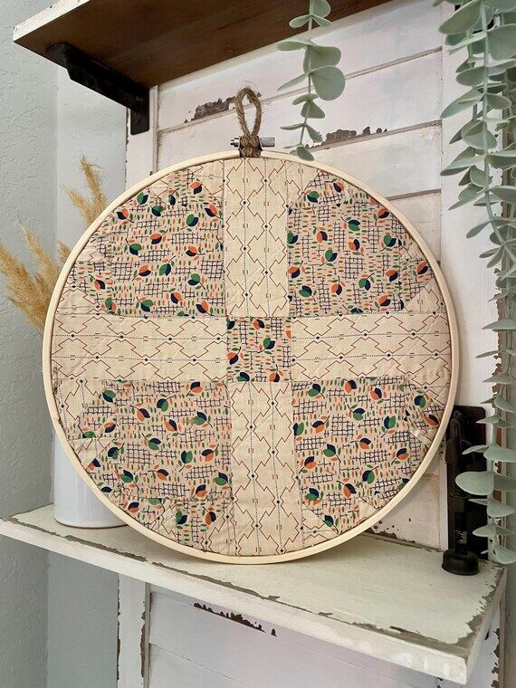 Vintage Quilt Block Wall Art Americana Quilt ...