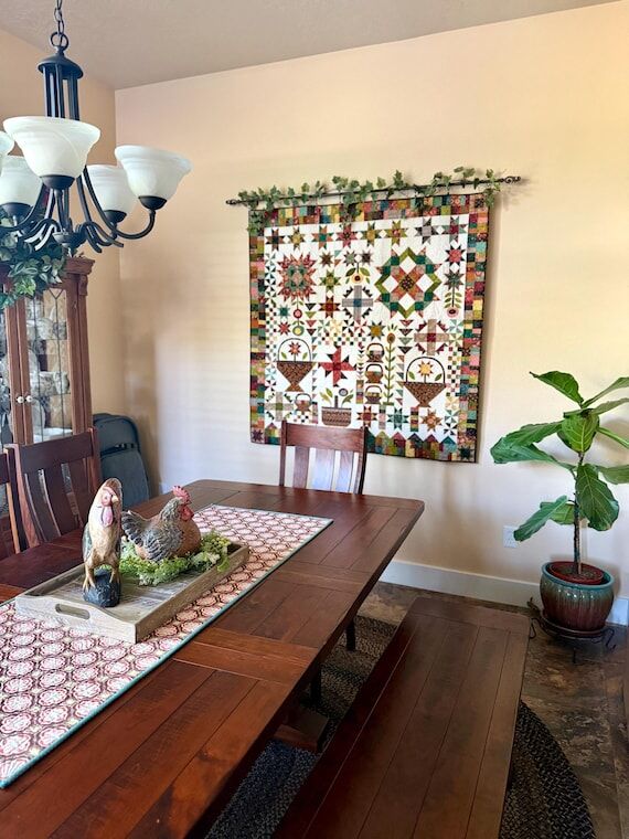 Brimming Over Wall Hanging Sampler Quilt 58&q...