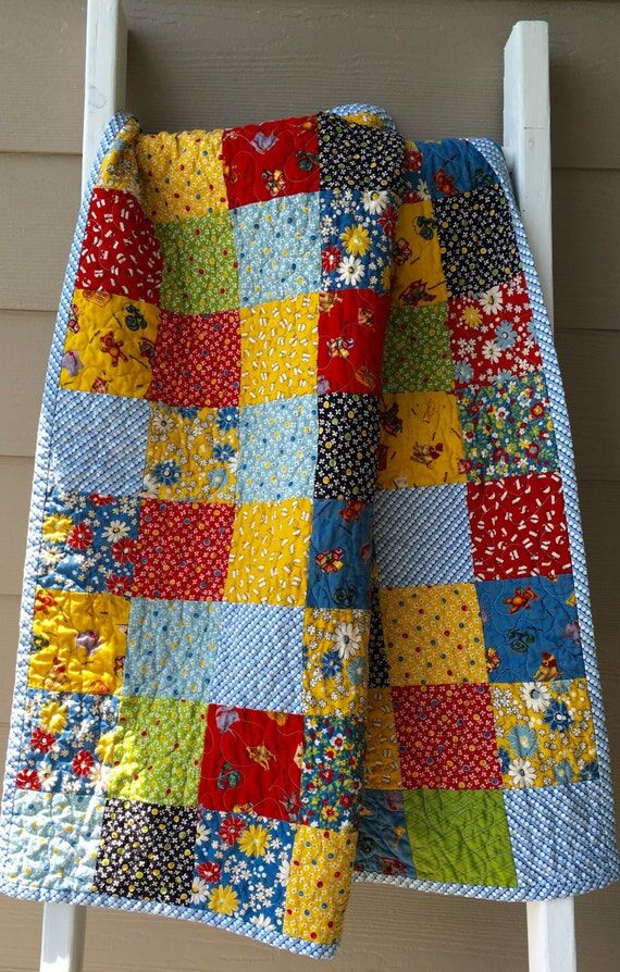 Ready to ship baby quilt, crib quilt, toddler...