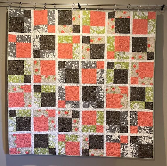 Handmade Patchwork Quilt | Blooming Day Tea R...