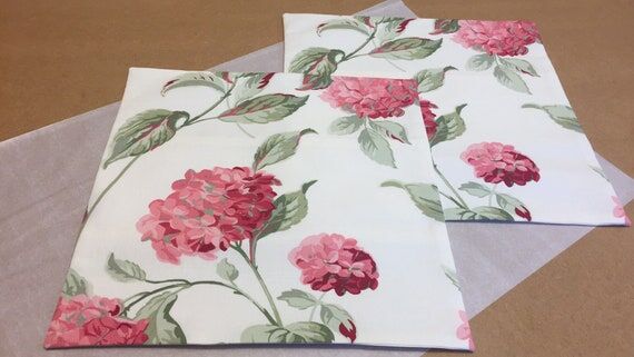 Laura Ashley Hydrangea Cranberry Cushion Cove...