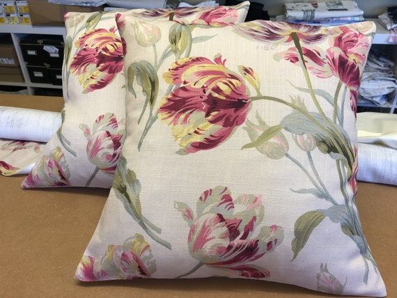 One cushion in Laura Ashley Gosford Cranberry...
