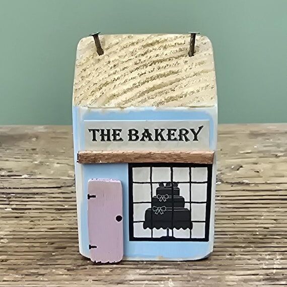 Miniature Bakery shop. Little wooden bakery d...