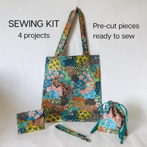 Beginner Sewing Kit: 4 Easy Projects - Tote B...